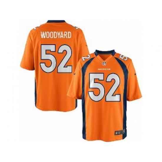 Nike Denver Broncos 52 Wesley Woodyard Orange Game NFL Jersey